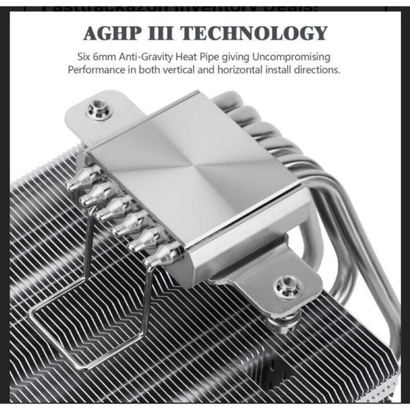 Thermalright SI-100 CPU Air Cooler, 6�6mm Heat Pipes, TL-E12 PWM Quiet Fan CPU - Picture 5 of 6